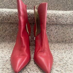 Marc Fisher Vibrant Red Heeled Boots